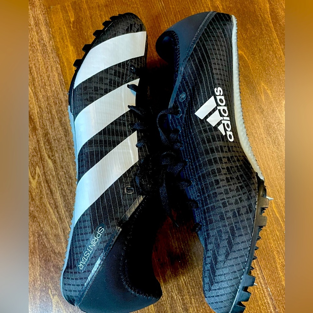 Like new Excellent Condition adidas Sprintstar 'Black /White Carbon track cleats